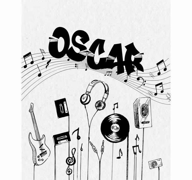 Music personalized Custom printed window shade - TenStickers