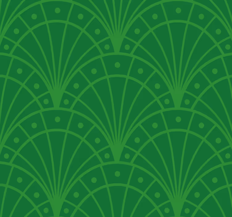 Art Deco Green blind - TenStickers