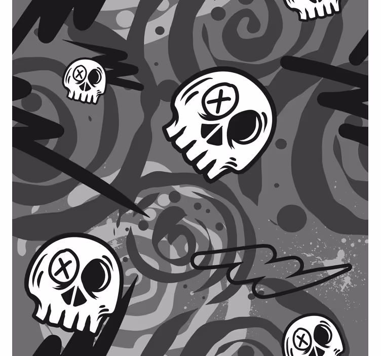 graffiti with skulls Teen blind - TenStickers