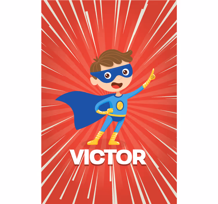 Superhero kid Custom printed window blind - TenStickers