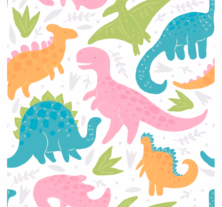 pastel colors Dinosaur blind - TenStickers