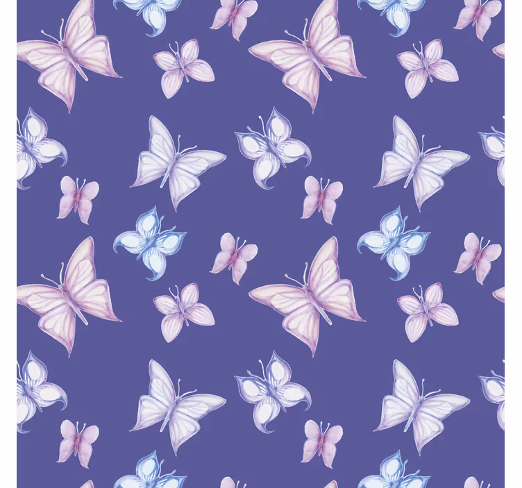 Purple background butterflies roller blind - TenStickers