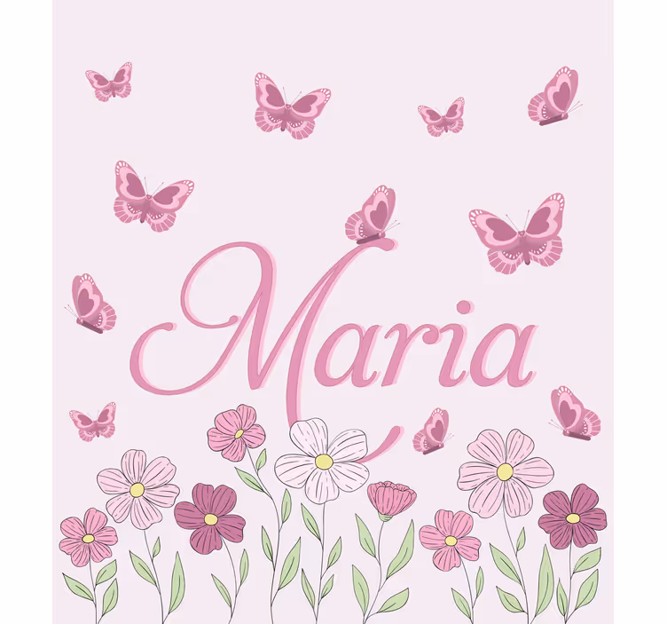 Flowers and butterflies custom made blind - TenStickers