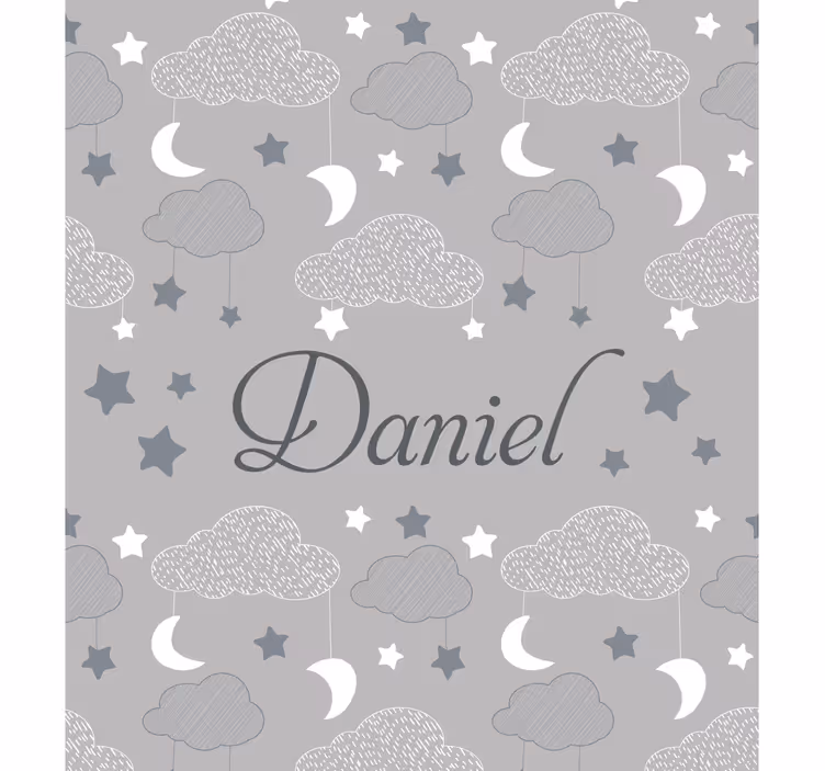 Gray starry clouds blind custom made - TenStickers