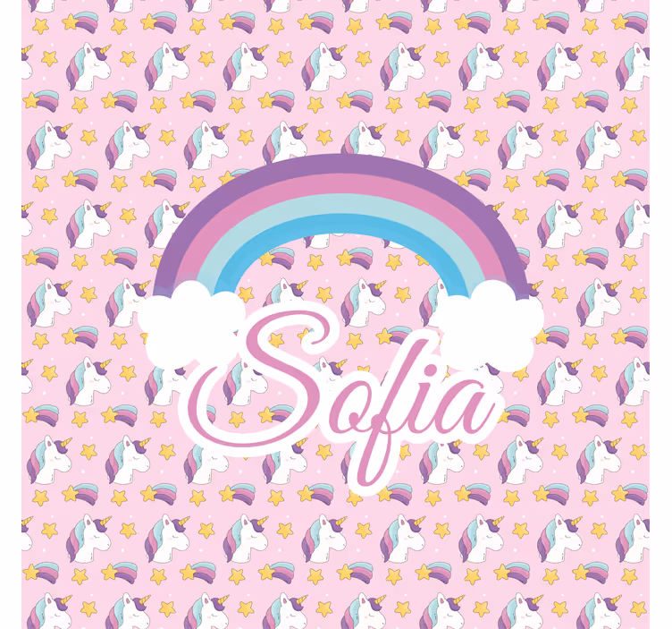 Unicorn pattern blind custom made - TenStickers