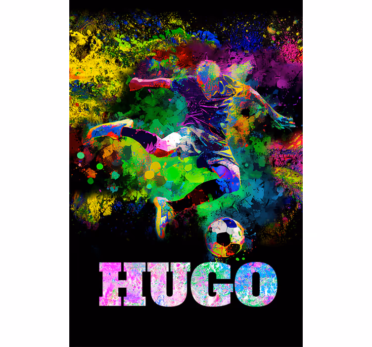 Colourful design football roller blind - TenStickers