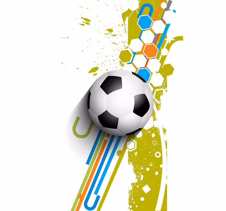 Modern themed football roller blind - TenStickers