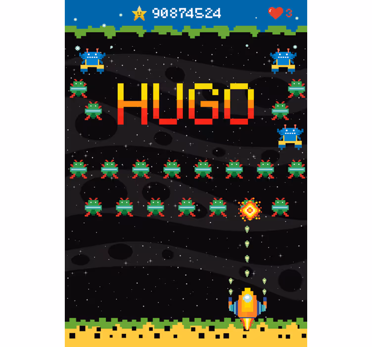 8 bits arcade screen roller blind - TenStickers