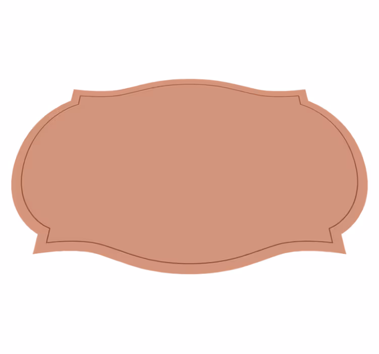 Label shape design placemats - TenStickers