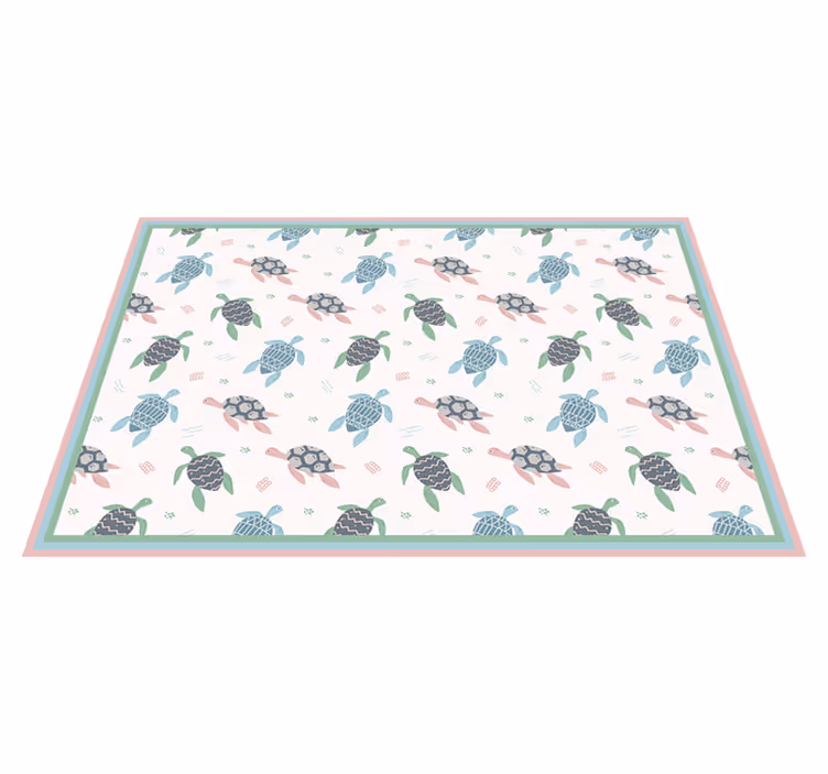 Soft color turtles turtle placemats - TenStickers