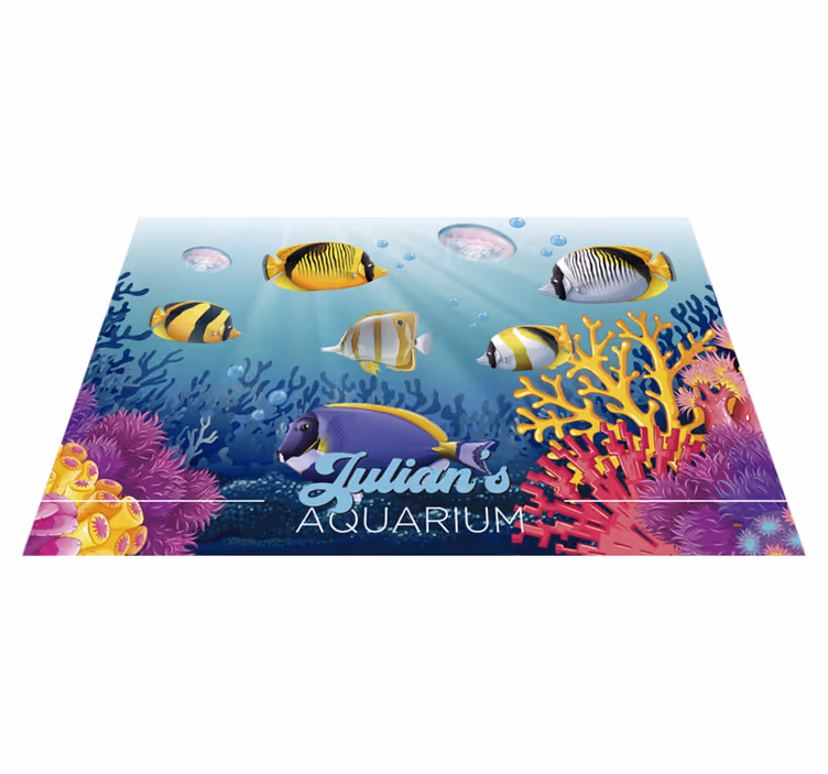 Fish swimming under the sea fish placemats - TenStickers