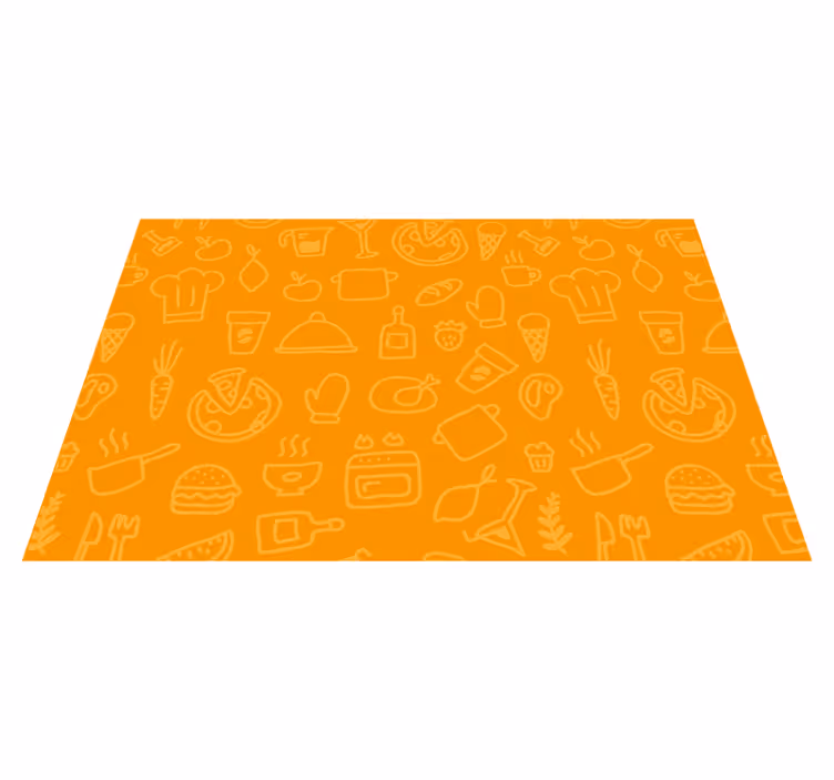 Original placemats kitchen icons design - TenStickers