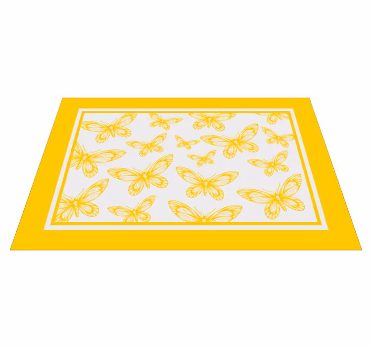 Modern placemats butterfly pattern design - TenStickers