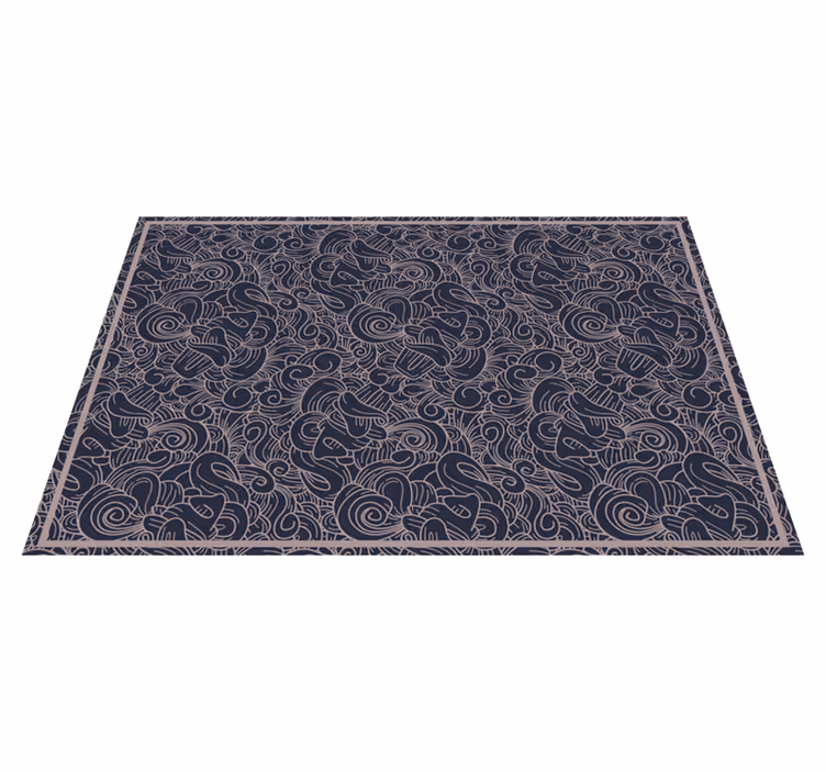 Textured placemats with swirling line designs - TenStickers
