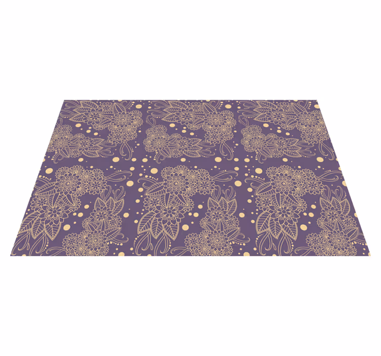 Textured placemats botanical illustration design - TenStickers