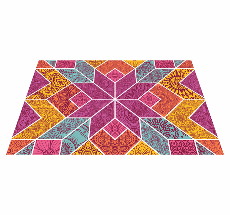 Original placemats colorful geometric design - TenStickers