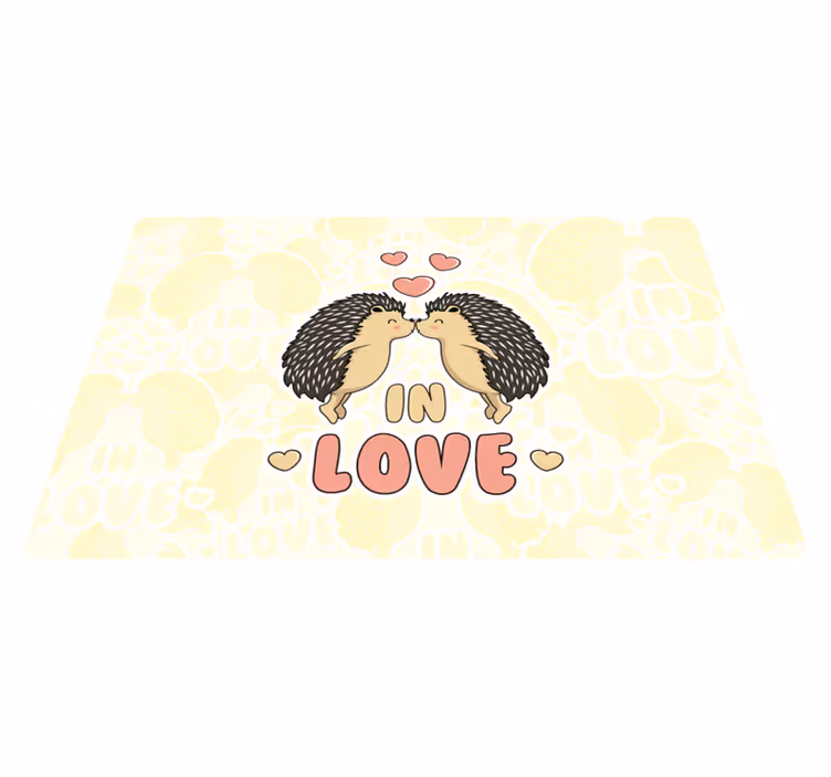 Children placemats hedgehog lovers design - TenStickers