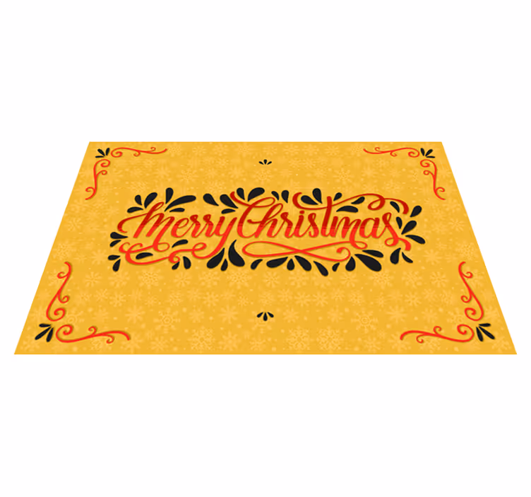 Christmas placemats festive holiday greetings - TenStickers