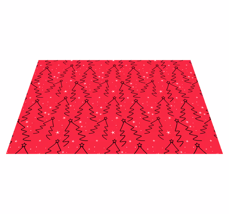 Christmas placemats with elegant christmas tree design - TenStickers