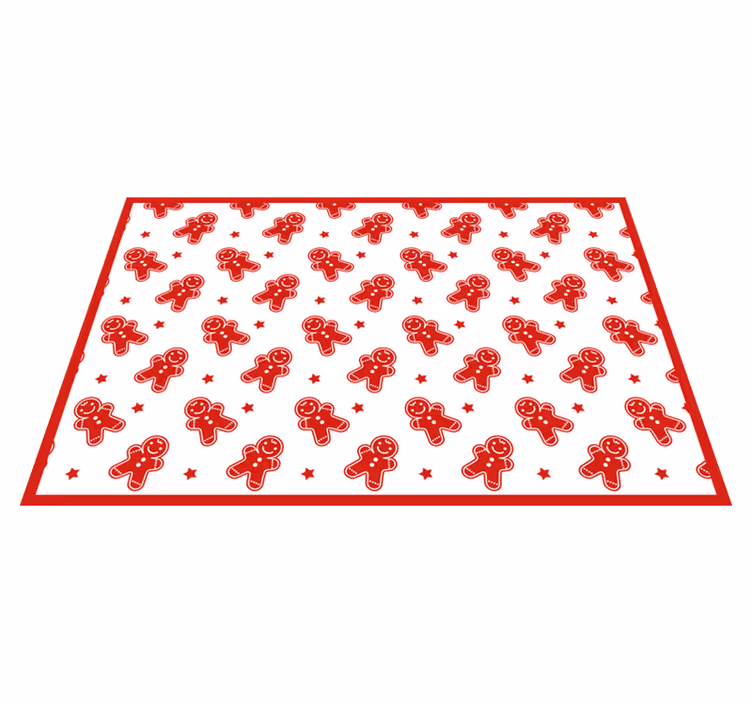 Christmas placemats gingerbread character design - TenStickers