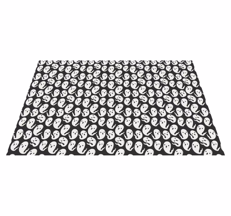 Ghost prints Halloween placemat - TenStickers