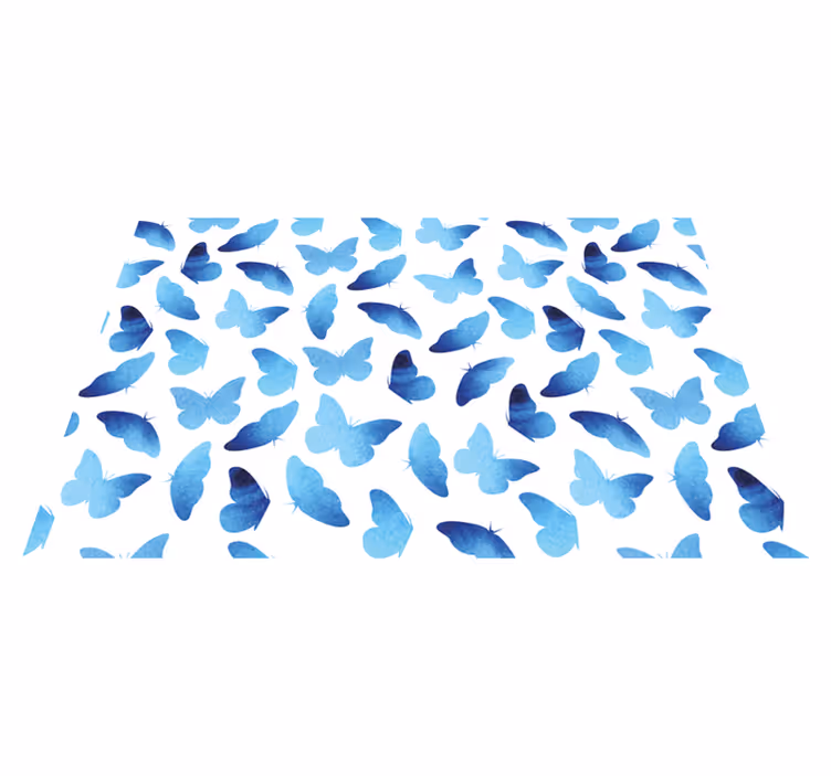 Original placemats blue butterfly design - TenStickers
