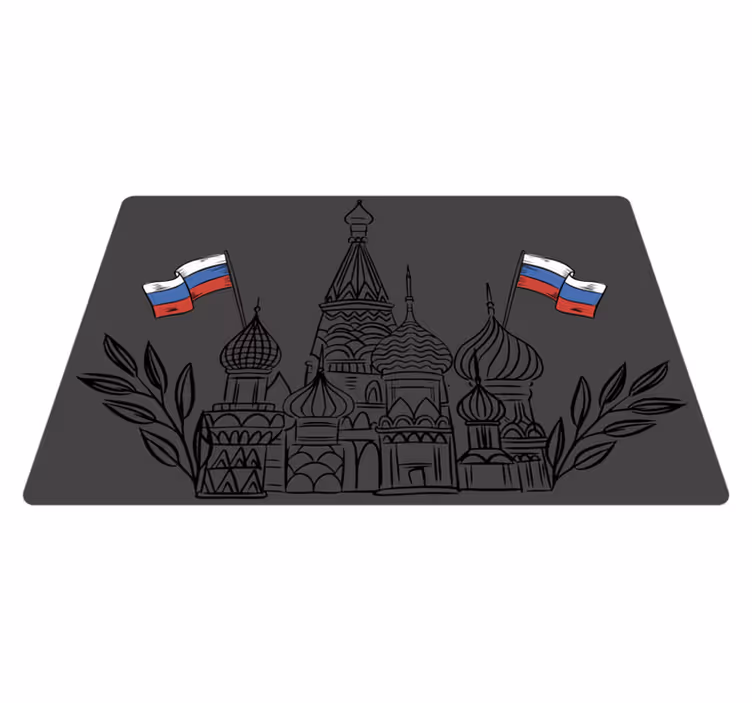 Original placemats russian architectural shapes - TenStickers