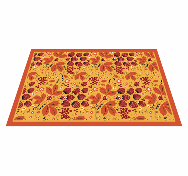 Original placemats colorful floral design - TenStickers