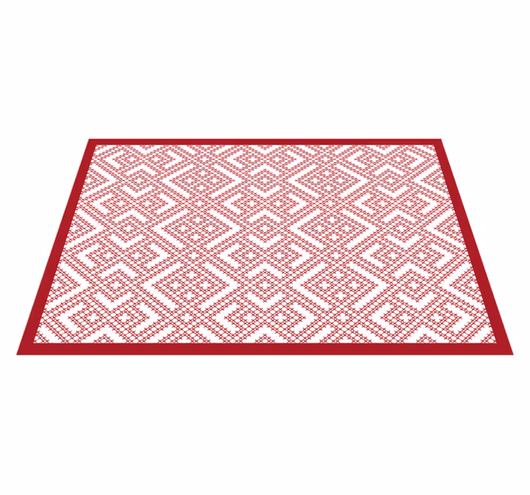 Textured placemats with geometric pattern texture - TenStickers