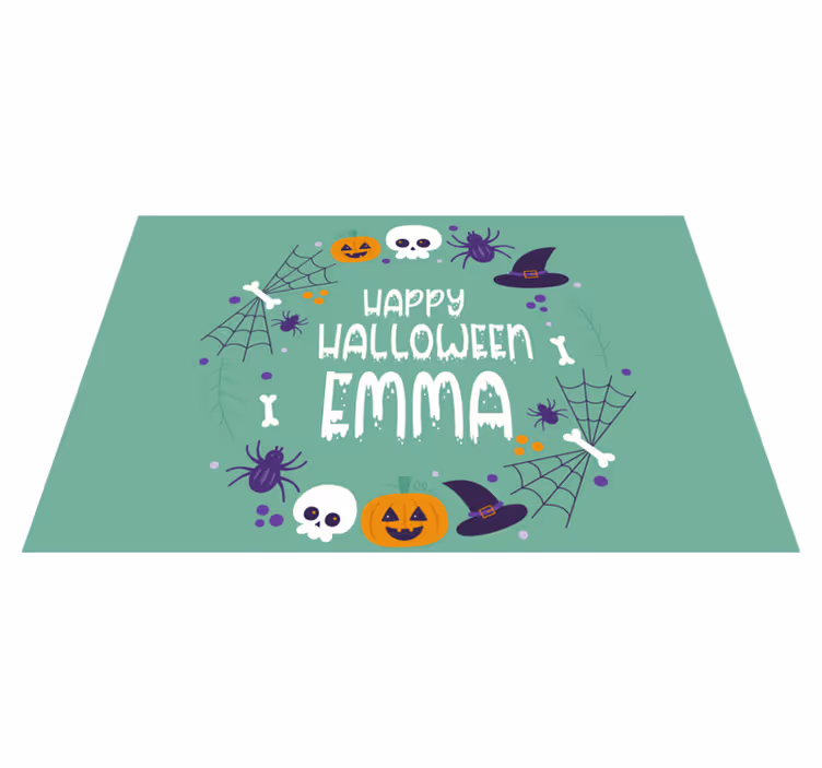 Halloween placemats with halloween themed design - TenStickers