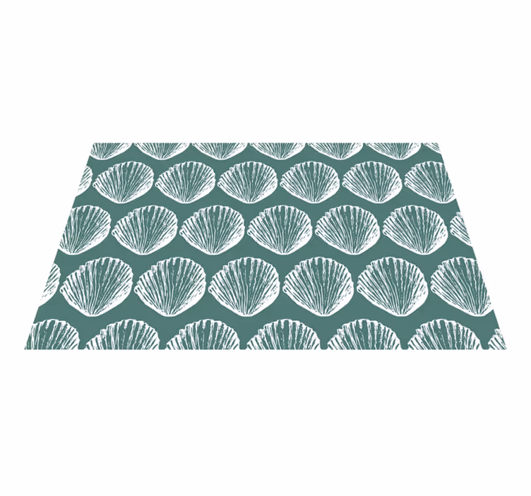 Textured placemats with shell pattern design - TenStickers