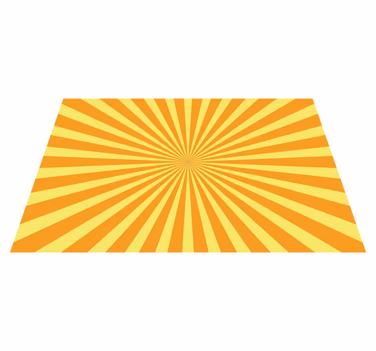 Placemats with quote bold sunburst pattern - TenStickers
