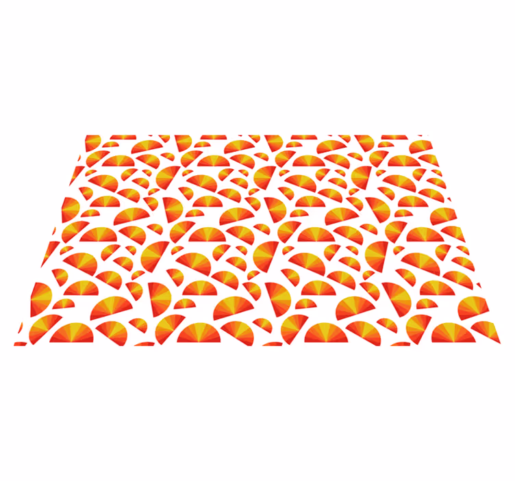 Original placemats colorful fan designs - TenStickers