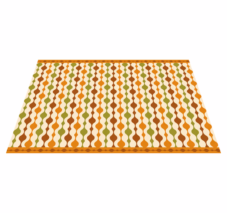 Textured placemats with a colorful curvy design - TenStickers