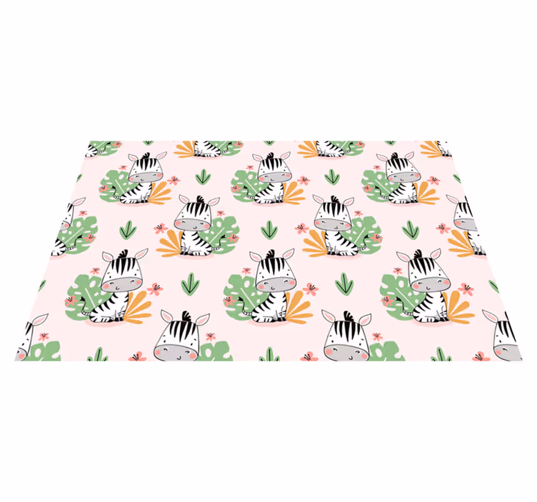 Beautiful Zebra for kids zebra placemats - TenStickers
