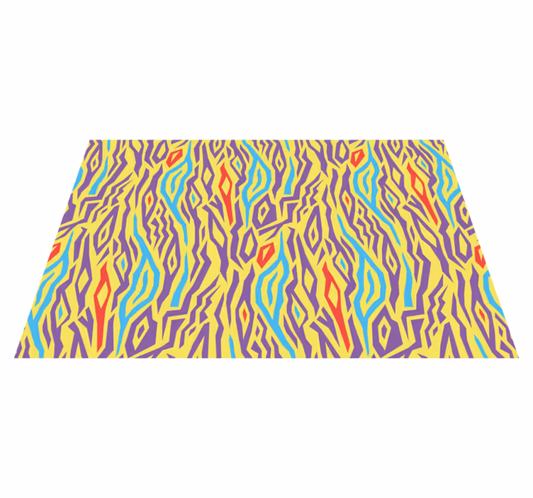 Textured placemats in vibrant abstract design - TenStickers