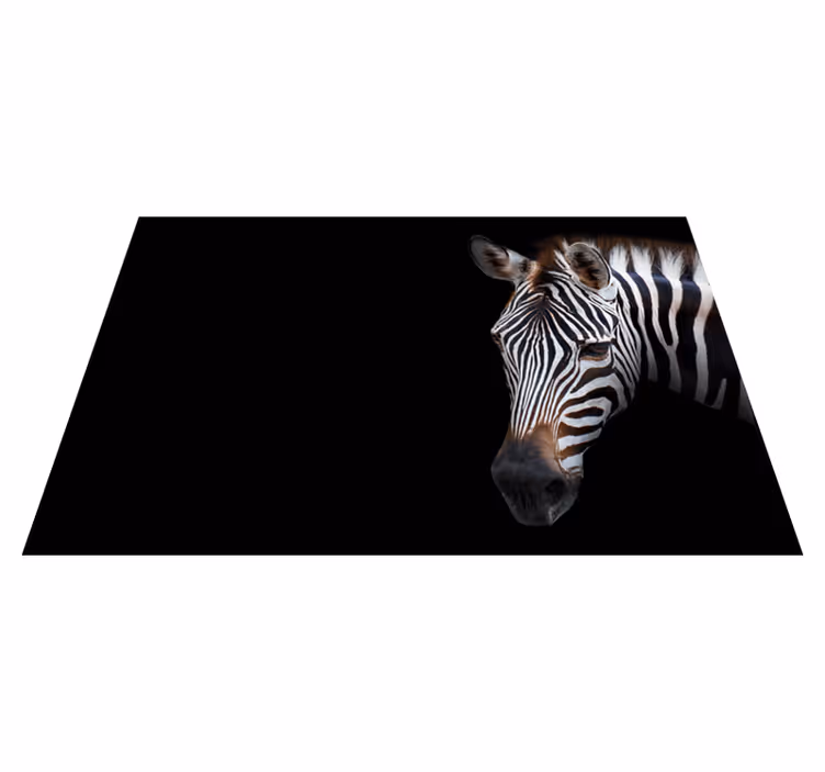 Original placemats zebra head close-up - TenStickers