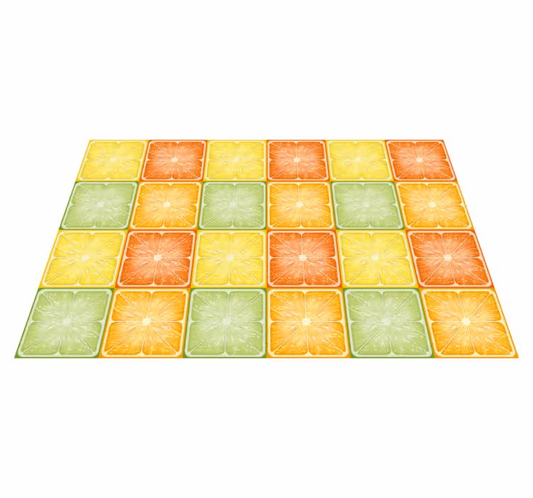 Citrus Squares colourful placemats - TenStickers