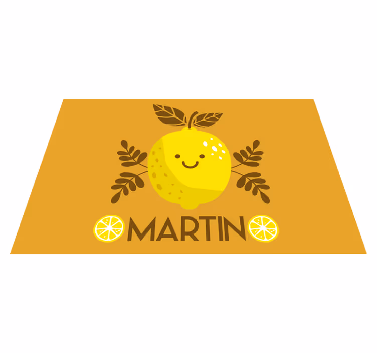 Children placemats happy lemon design - TenStickers