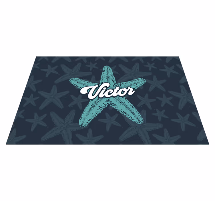 Personalisable placemats starfish custom design - TenStickers