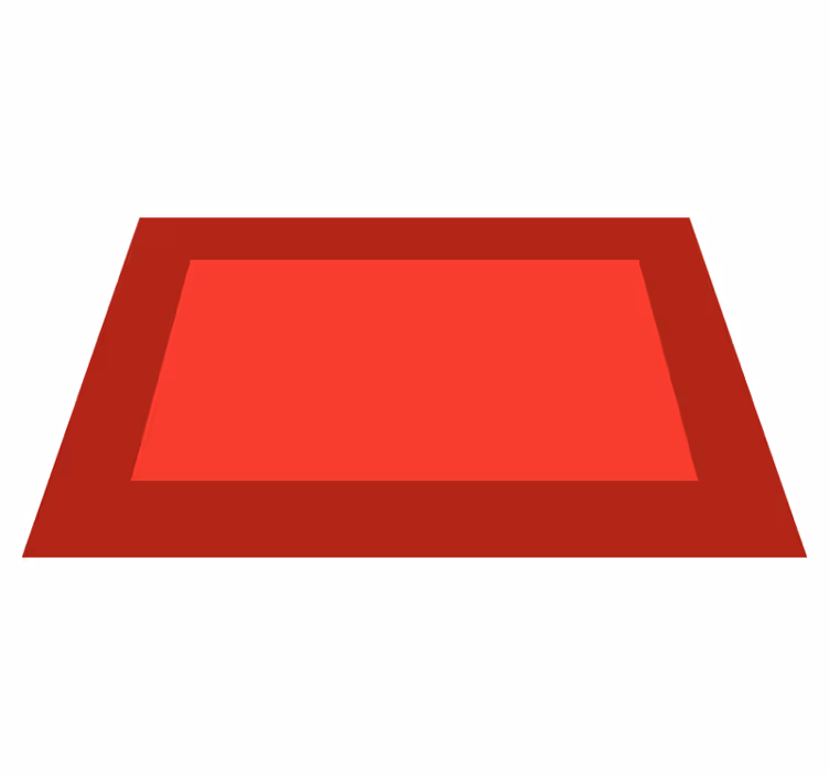Textured placemats with bold red background - TenStickers