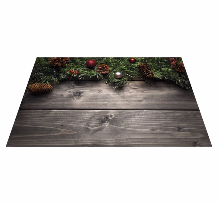 Christmas placemats festive pinecone design - TenStickers