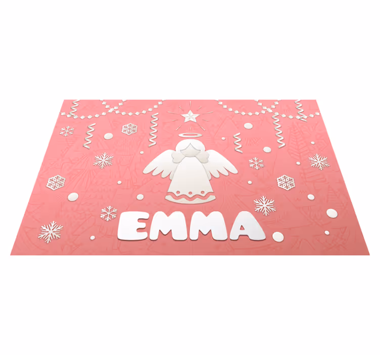Christmas placemats angelic holiday design - TenStickers