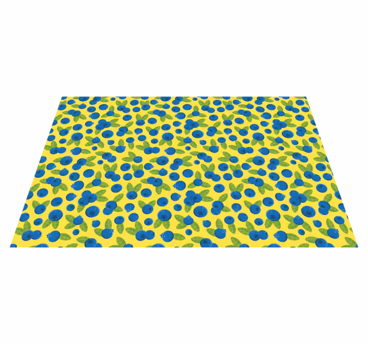 Original placemats colorful blueberry design - TenStickers