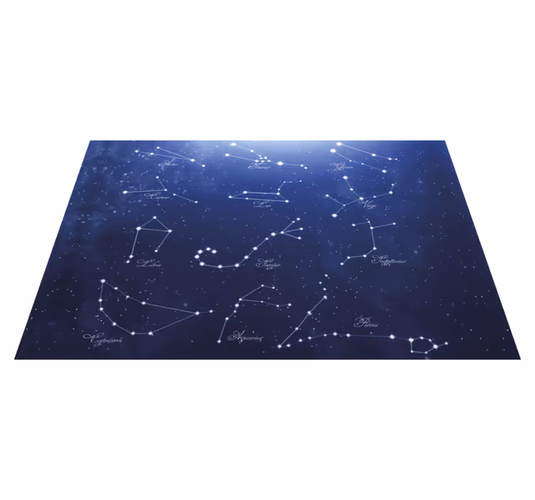 Placemat with quote constellation star map - TenStickers