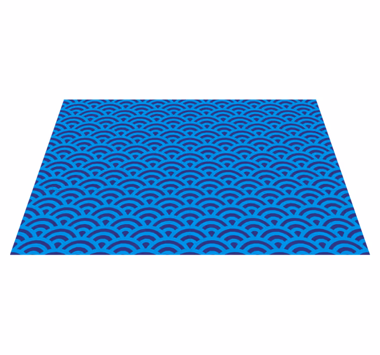 Textured placemats with curved wave design - TenStickers