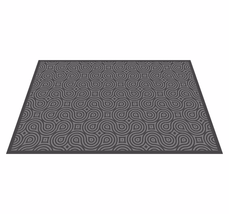 Textured placemats abstract swirl design - TenStickers
