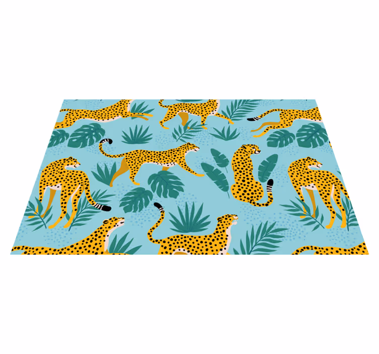 Leopards Safari original placemats - TenStickers