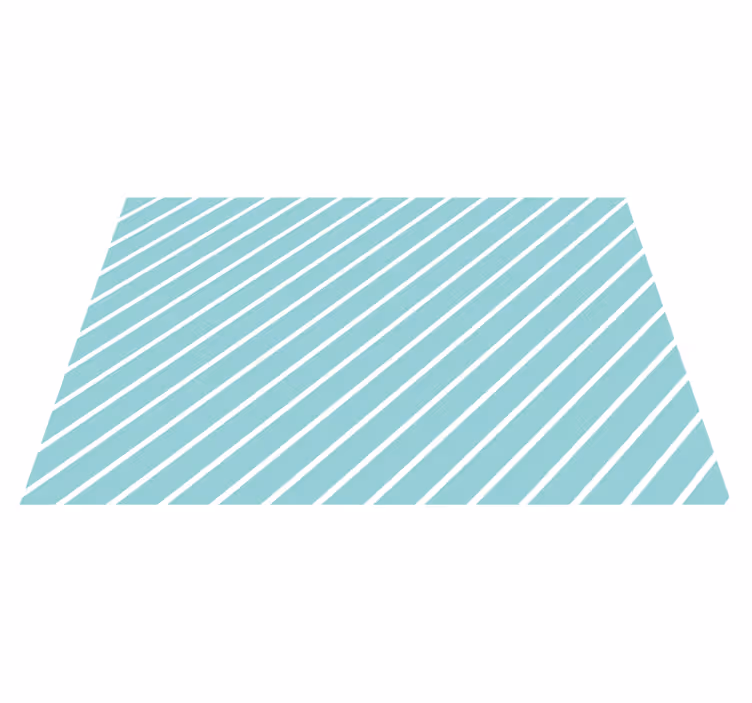 Textured placemats striped table setting - TenStickers