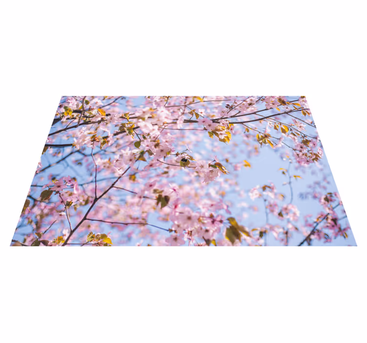 Textured placemats blooming cherry blossom - TenStickers